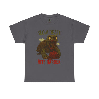 Slow Death Hits Harder – Zombie Turtle Tee