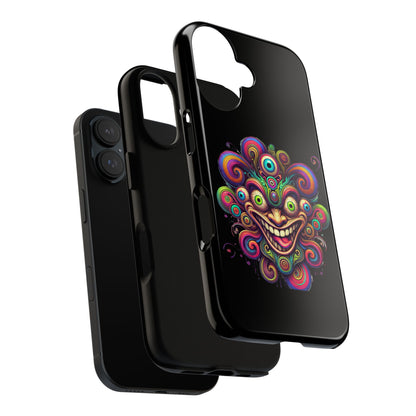 Psychedelic Jester Phone Case — Colorful Creepy Clown Tough Case