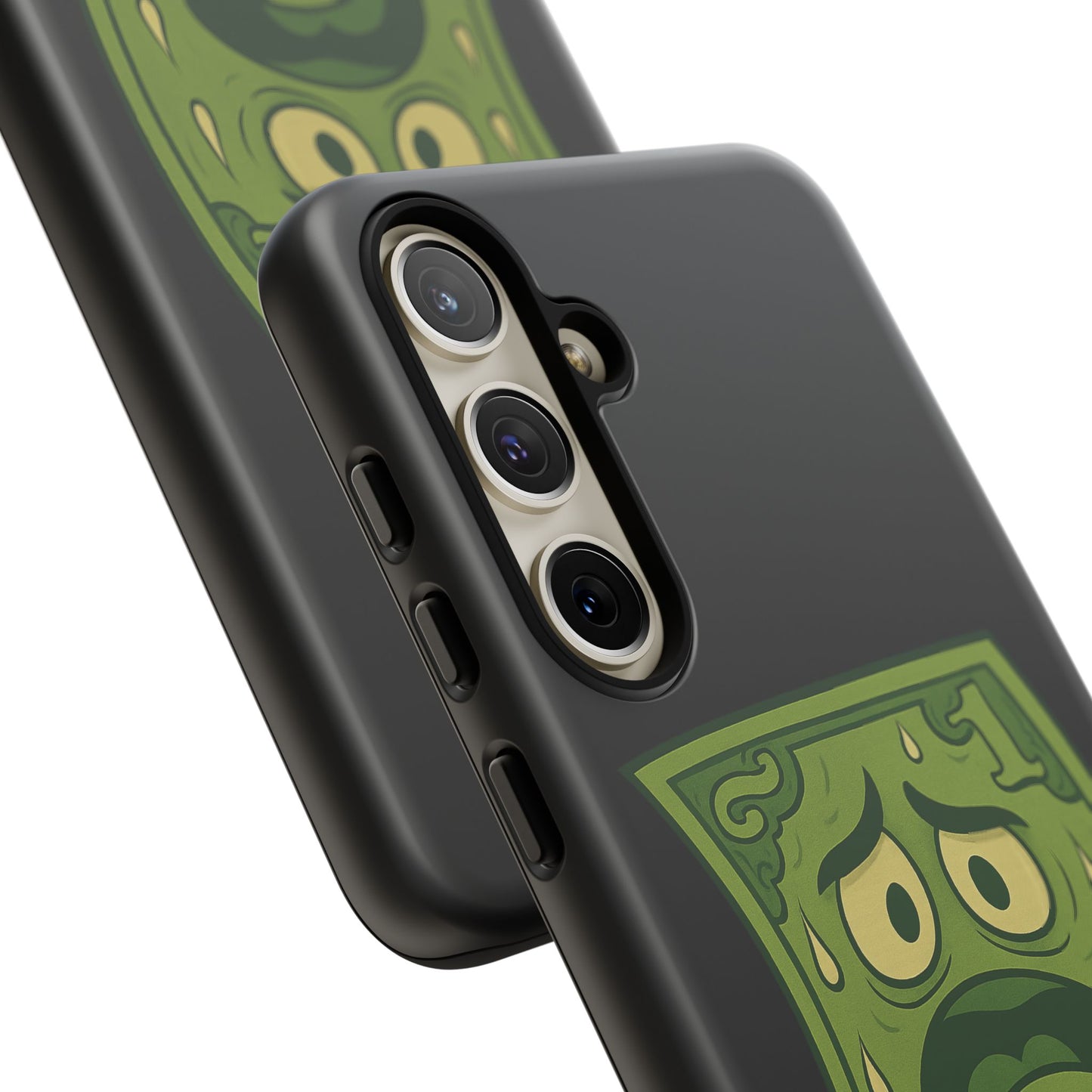 Phone Case — Funny Traumatized Dollar Bill Design ("I'm not dirty, I'm just traumatized")