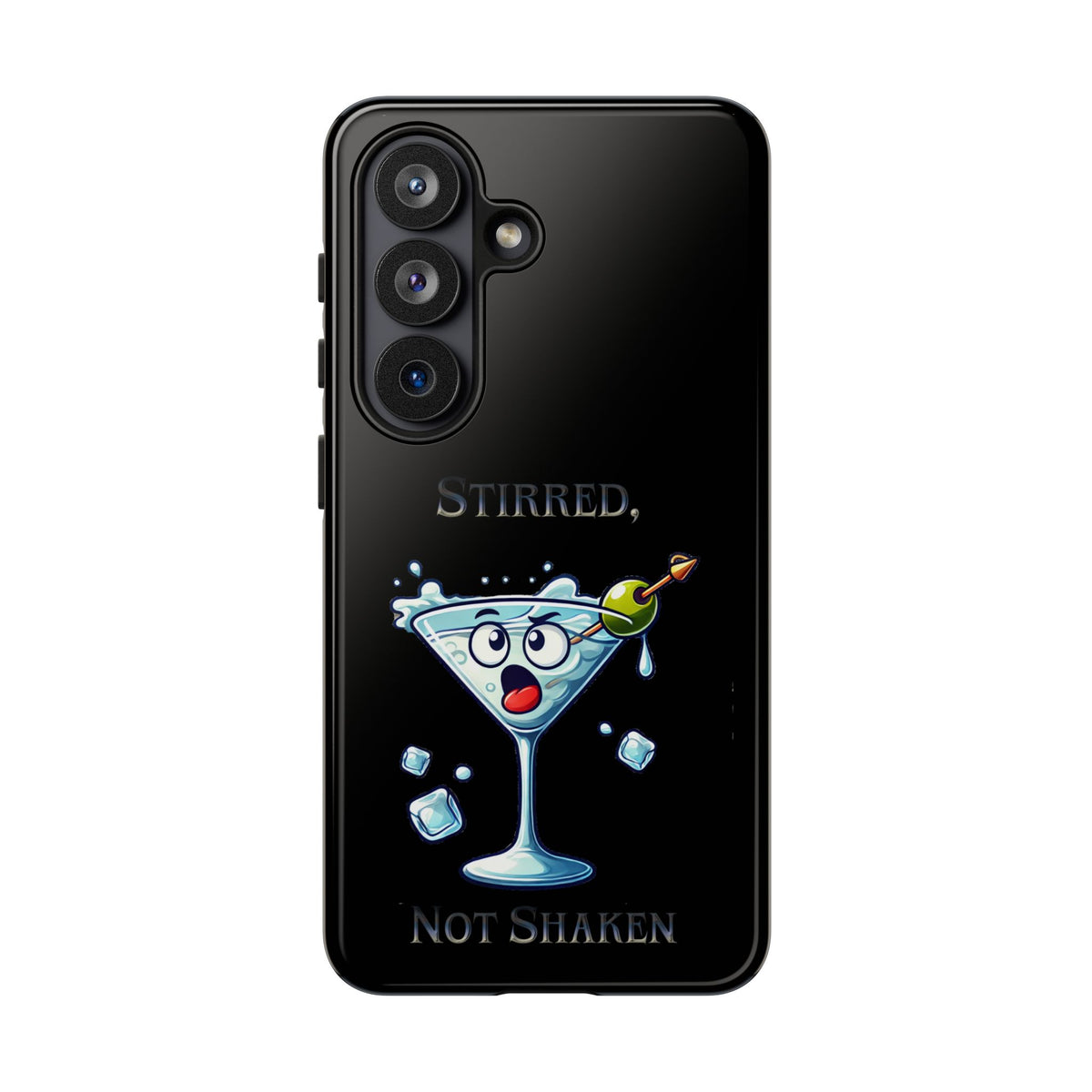 Stirred Not Shaken Phone Case — Funny Martini Cocktail Design