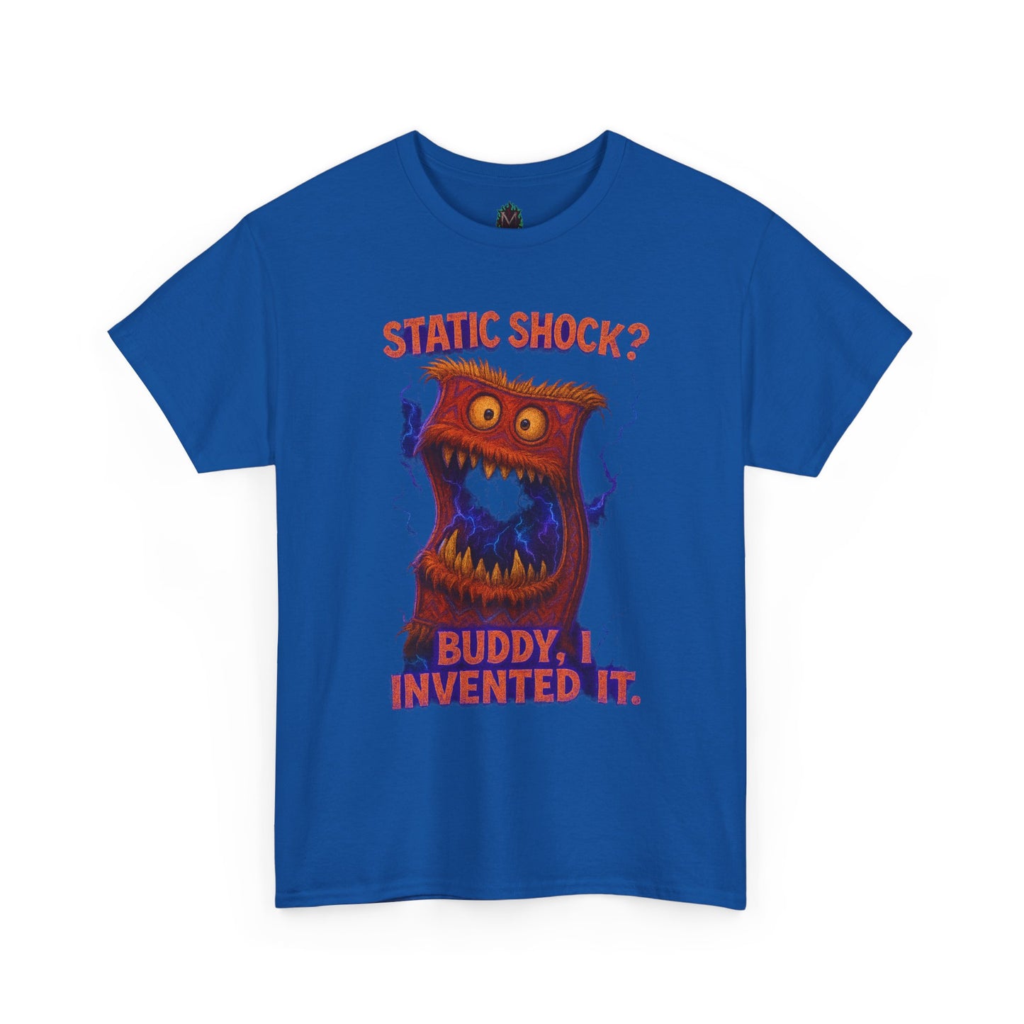 Static Shock? Buddy I Invented It T-Shirt | Retro Monster Graphic