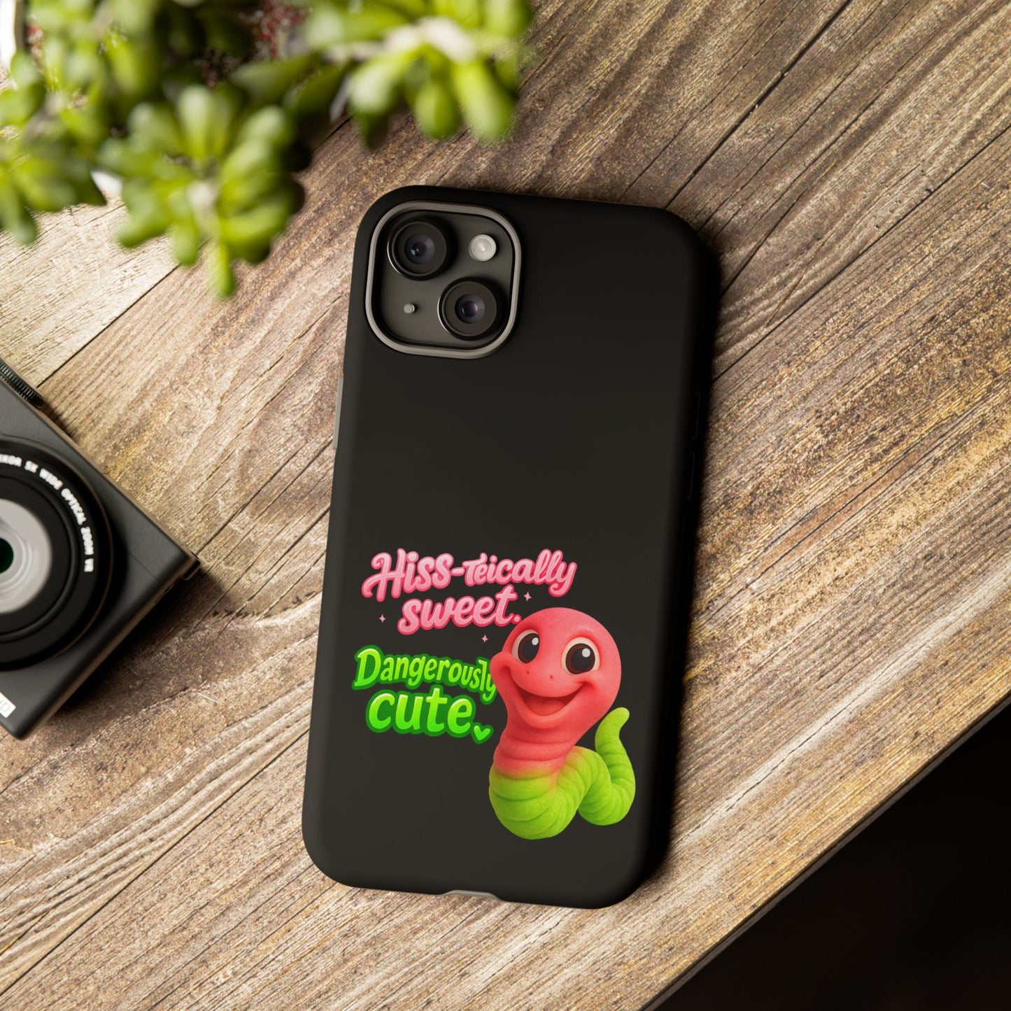 Phone Case — "Hiss-tically Sweet, Dangerously Cute" Worm Design