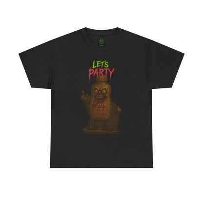 Let’s Party – Zombie Baby Oil Bottle Horror T-Shirt