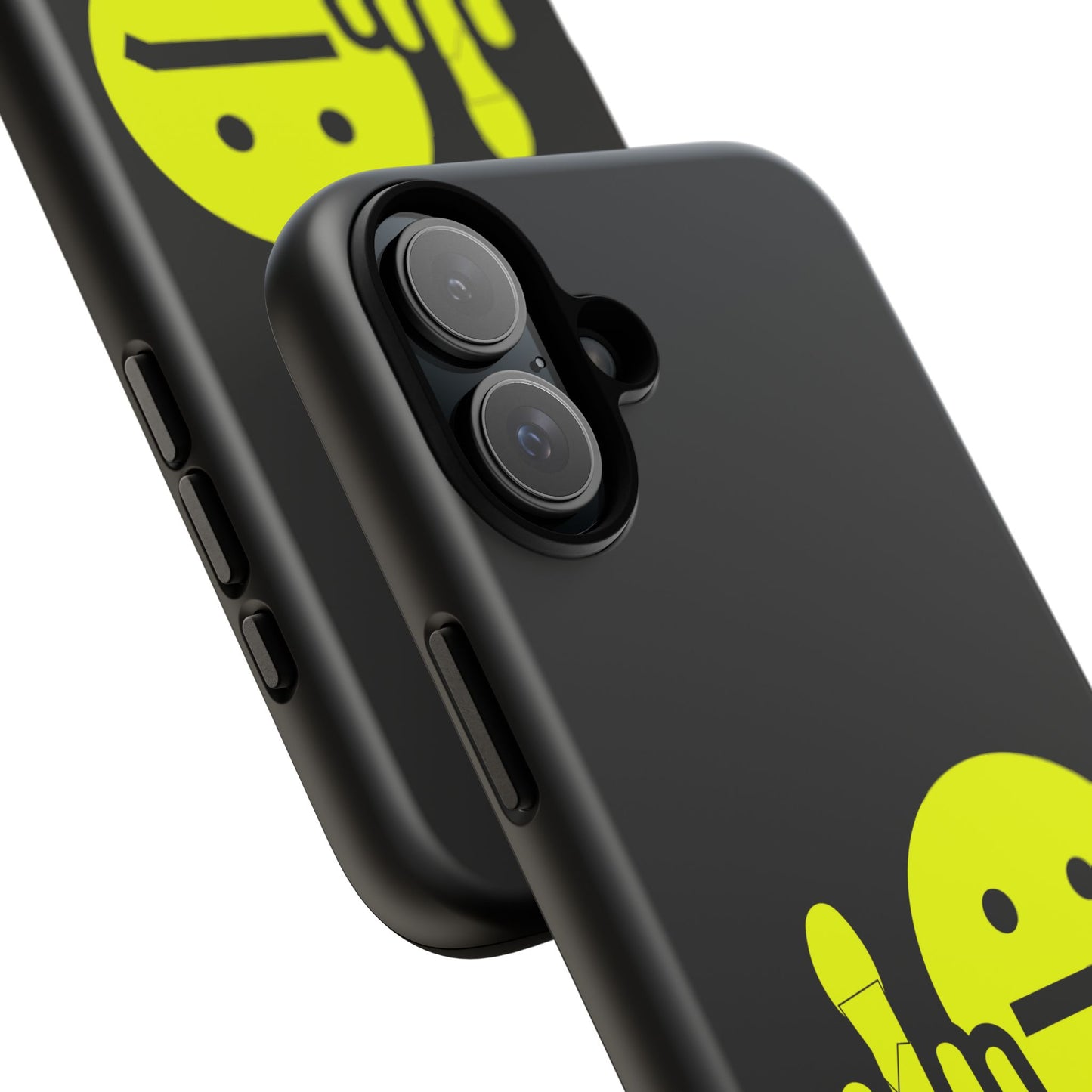 Phone Case — Neon Middle Finger Emoji Graphic