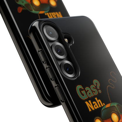 Phone Case — "Gas? Nah. I Run on Bad Far Decisions" Funny Cartoon Car Protective Cover