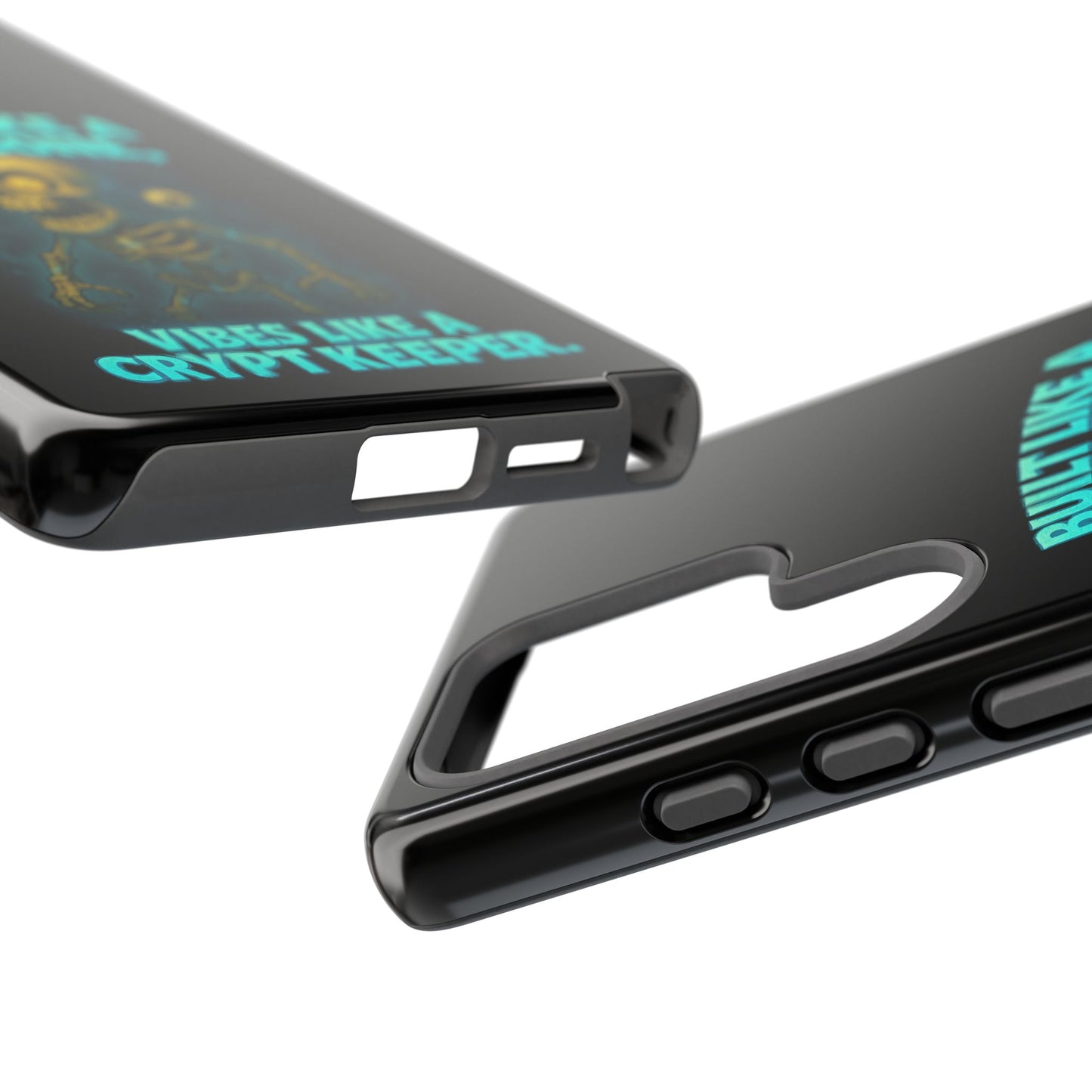 Phone Case — "Built Like a Wishbone, Vibes Like a Crypt Keeper" Skeleton Tough Case