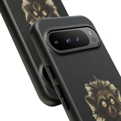 Phone Case — "Chosen by Darkness (Or Maybe Just Rabies)" Cute Creepy Lemur Design