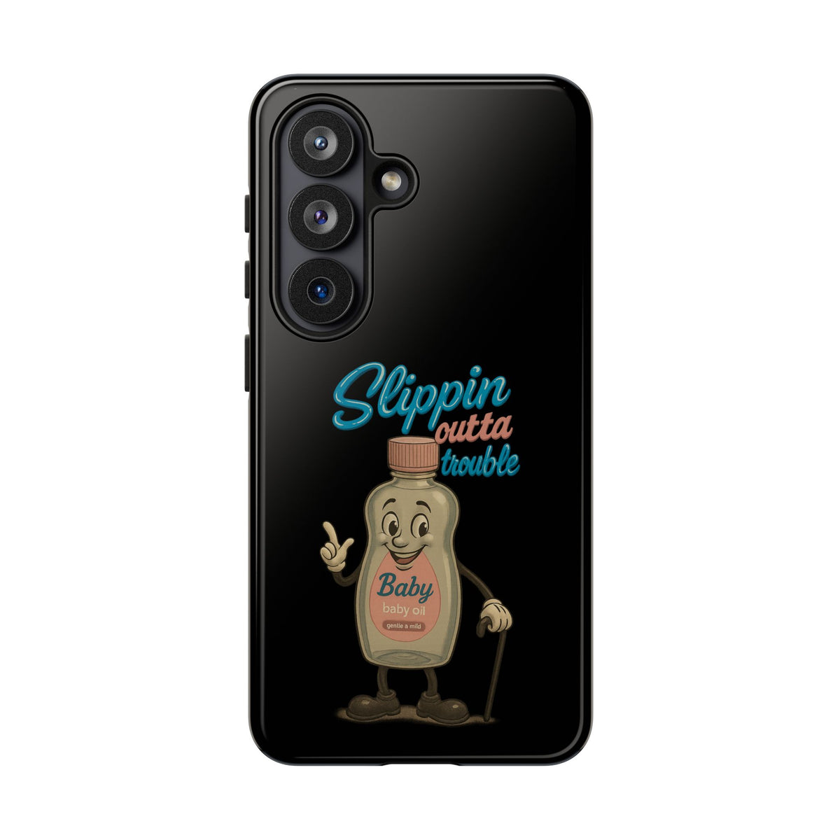 Phone Case — Retro 'Slippin Outta Trouble' Baby Bottle Design