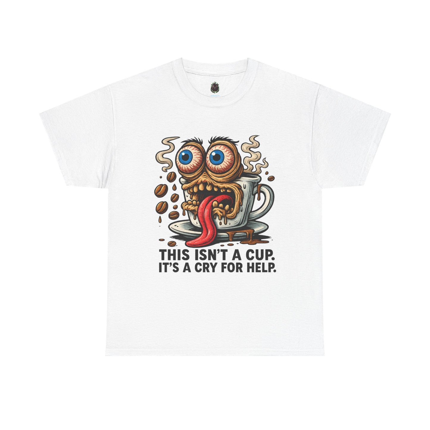 Cry for Help – Coffee Zombie Tee