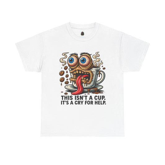 Cry for Help – Coffee Zombie Tee