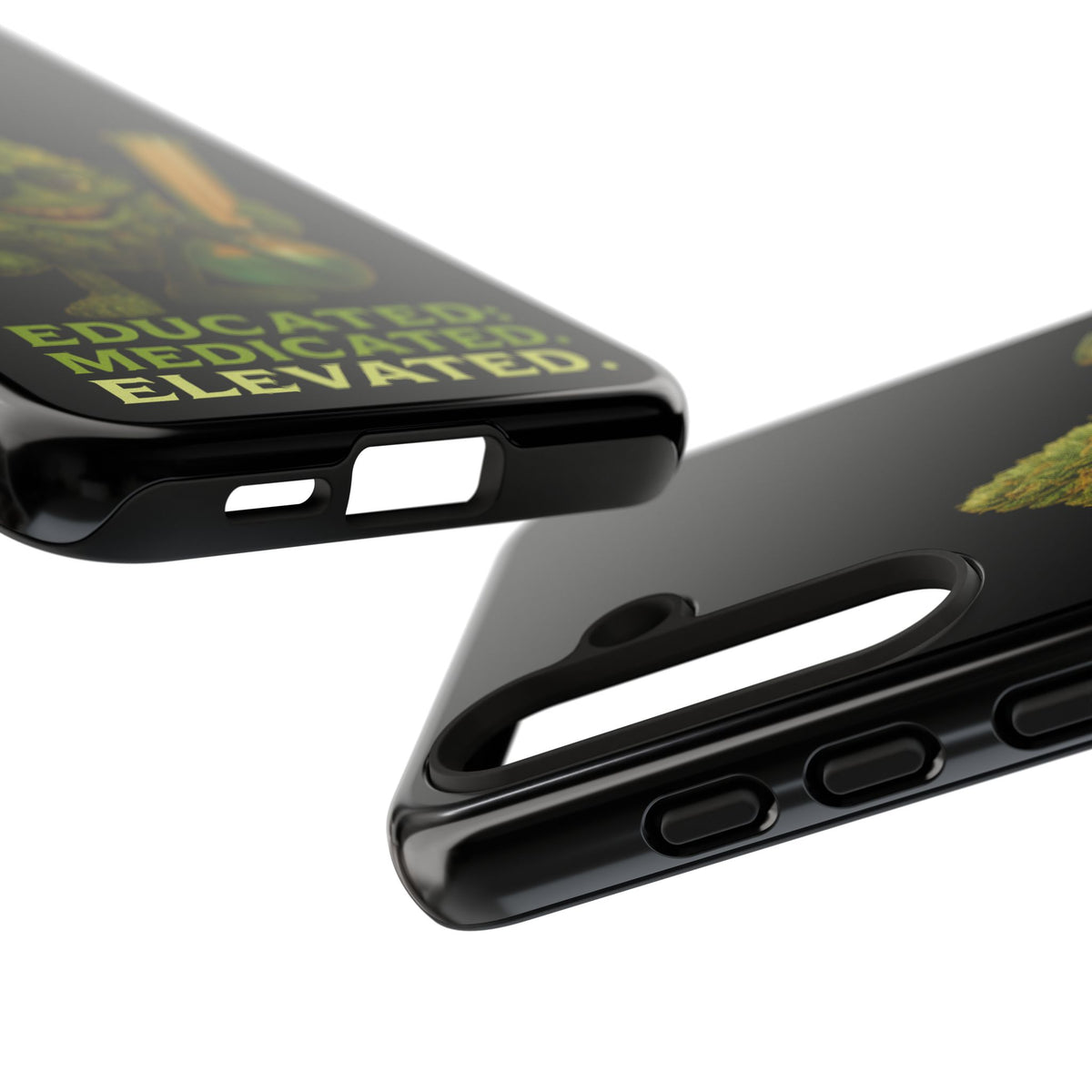 Phone Case — "Educated. Medicated. Elevated." Cute Bud Scientist Design