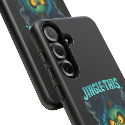 Phone Case - 'Jingle This, Santa' Spooky Holiday Protective Case