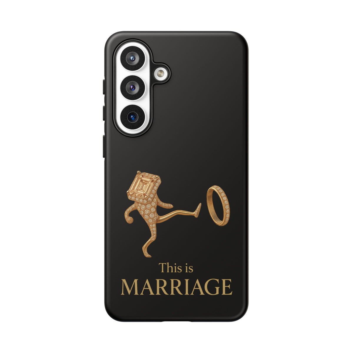 Phone Case - ‘This is Marriage’ Gold Ring Cartoon Design