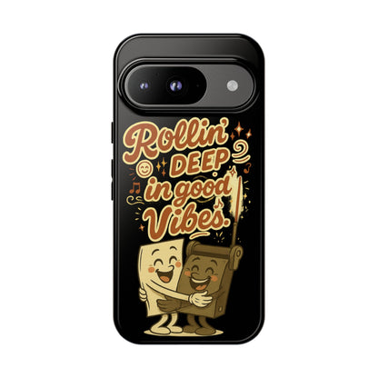 Phone Case — "Rollin' Deep in Good Vibes" Cartoon Retro Design