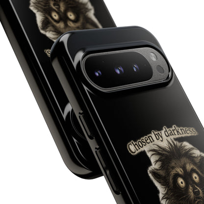 Phone Case - "Chosen by Darkness (Or Maybe Just Rabies)" Cute Creepy Retro Creature Protective Case