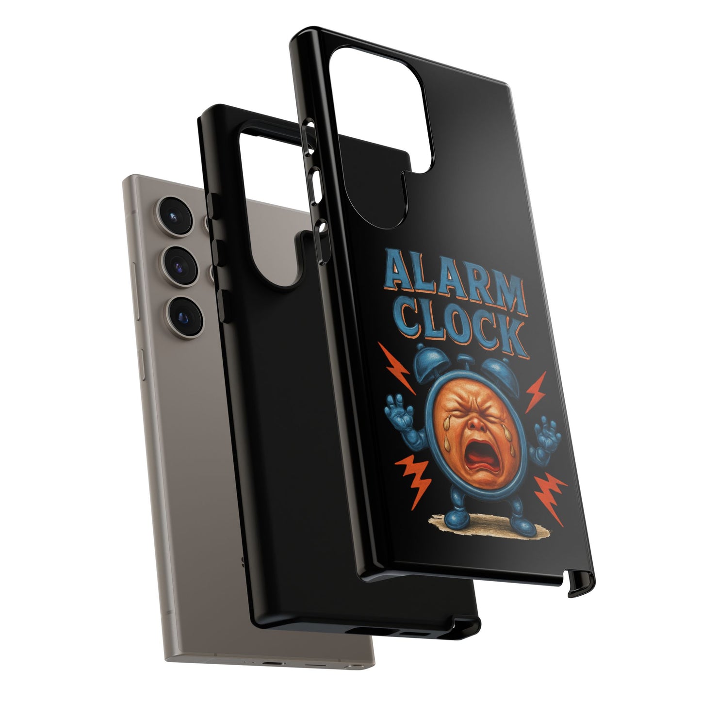 Phone Case — "Alarm Clock" Retro Screaming Clock Protective Cover
