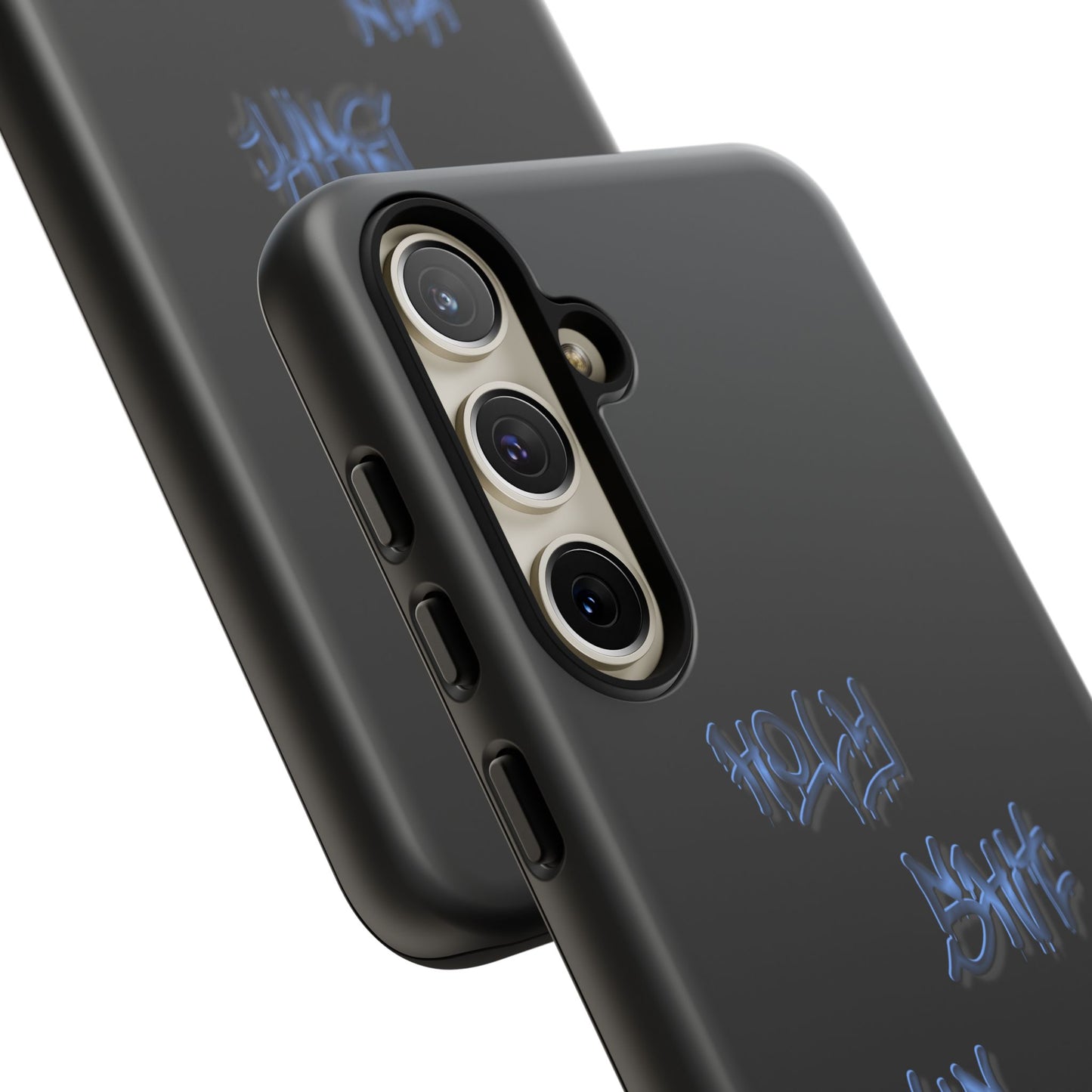 Phone Case — Blue Neon Graffiti "Tough Cases" Protective Cover