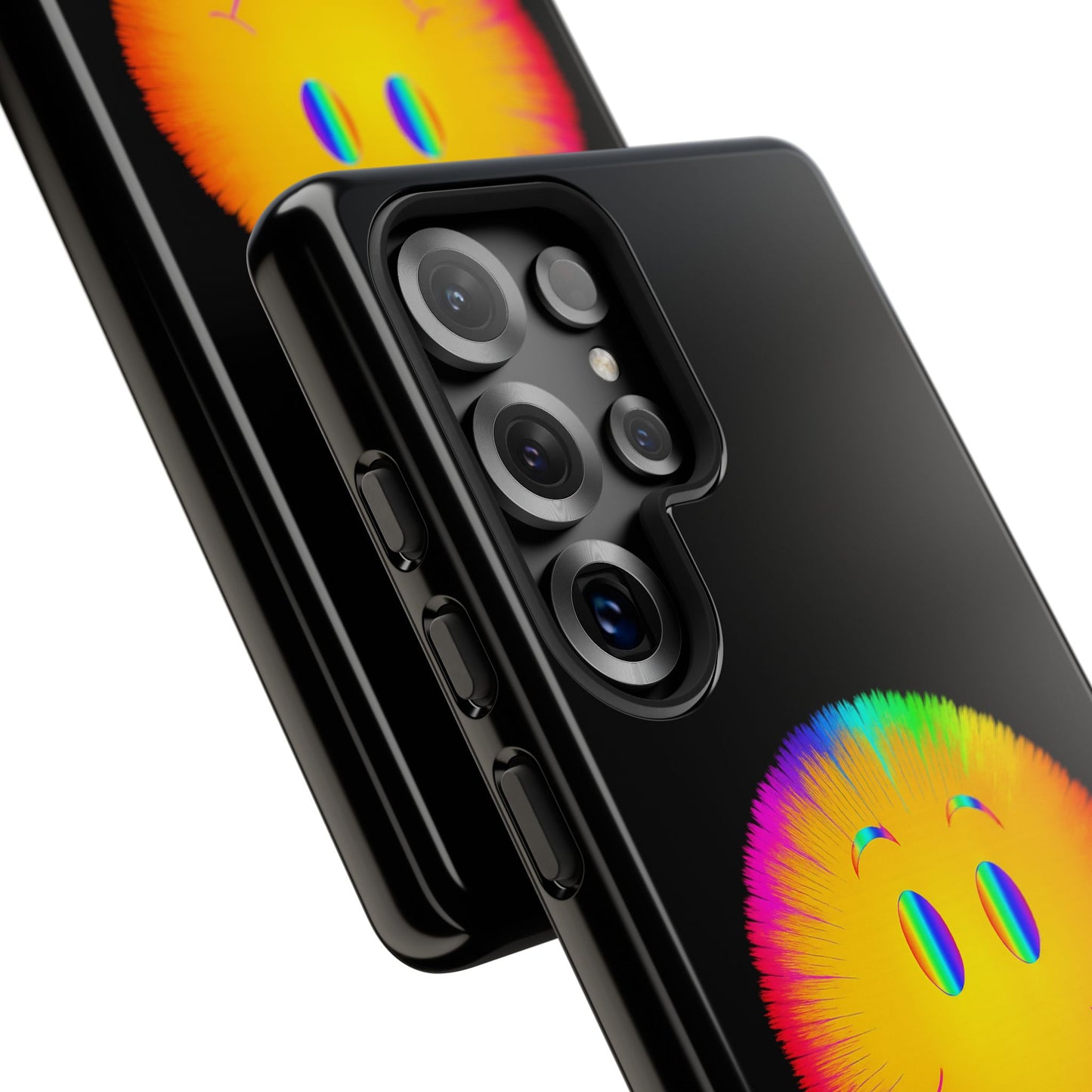 Phone Case — 'Dead Inside, But the Visuals Are Amazing' Rainbow Smiley