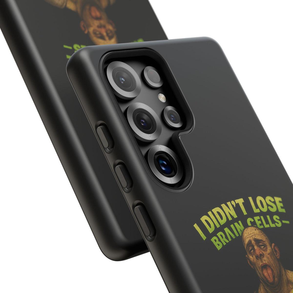 Phone Case — "I Didn't Lose Brain Cells, Someone Stole Them" Funny Zombie Warrior Protective Cover