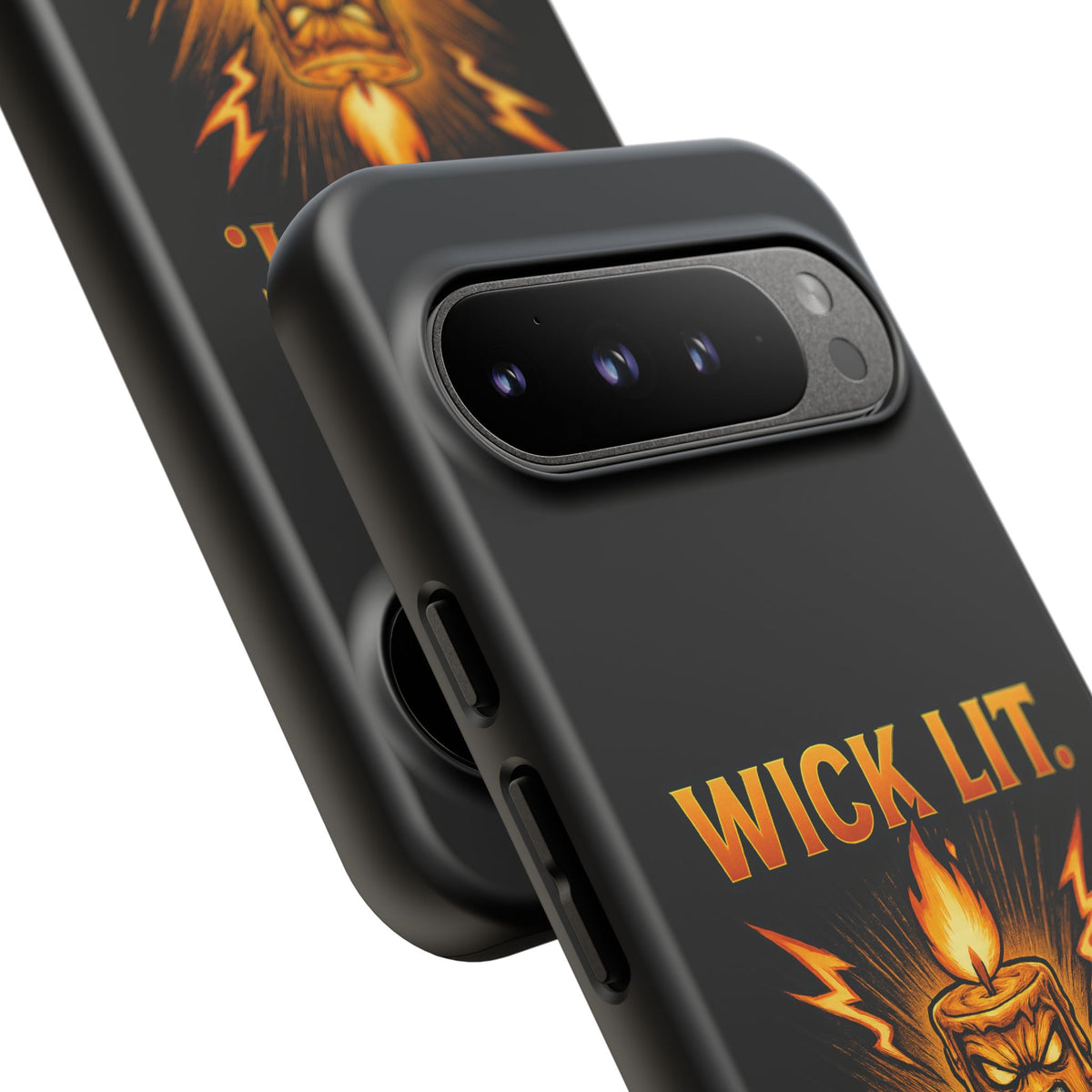 Phone Case — "Wick Lit. Patience Gone." Funny Angry Candle Protective Case