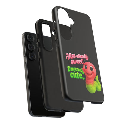 Phone Case — "Hiss-tically Sweet, Dangerously Cute" Worm Design