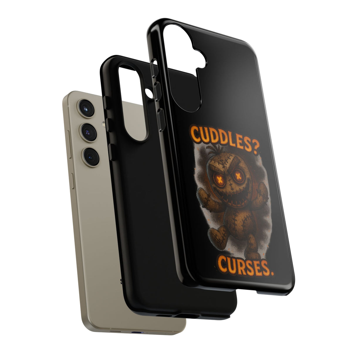 Phone Case — 'Cuddles? Curses.' Voodoo Doll Gothic Protective Case