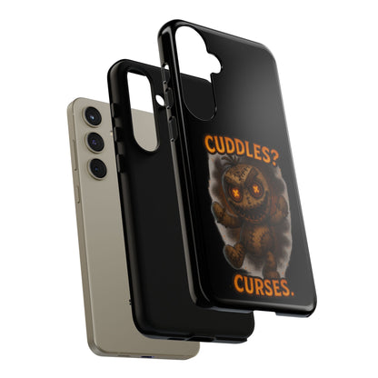 Phone Case — 'Cuddles? Curses.' Voodoo Doll Gothic Protective Case