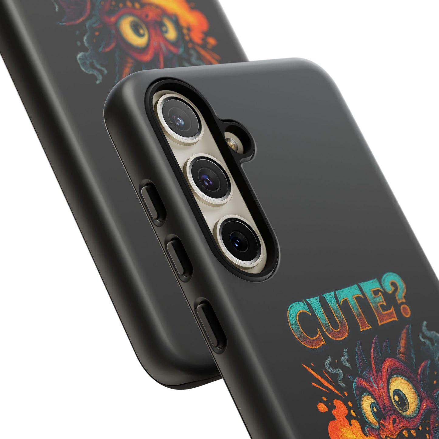Phone Case — "Cute? I Prefer Dangerously Charming" Dragon Monster Protective Cover