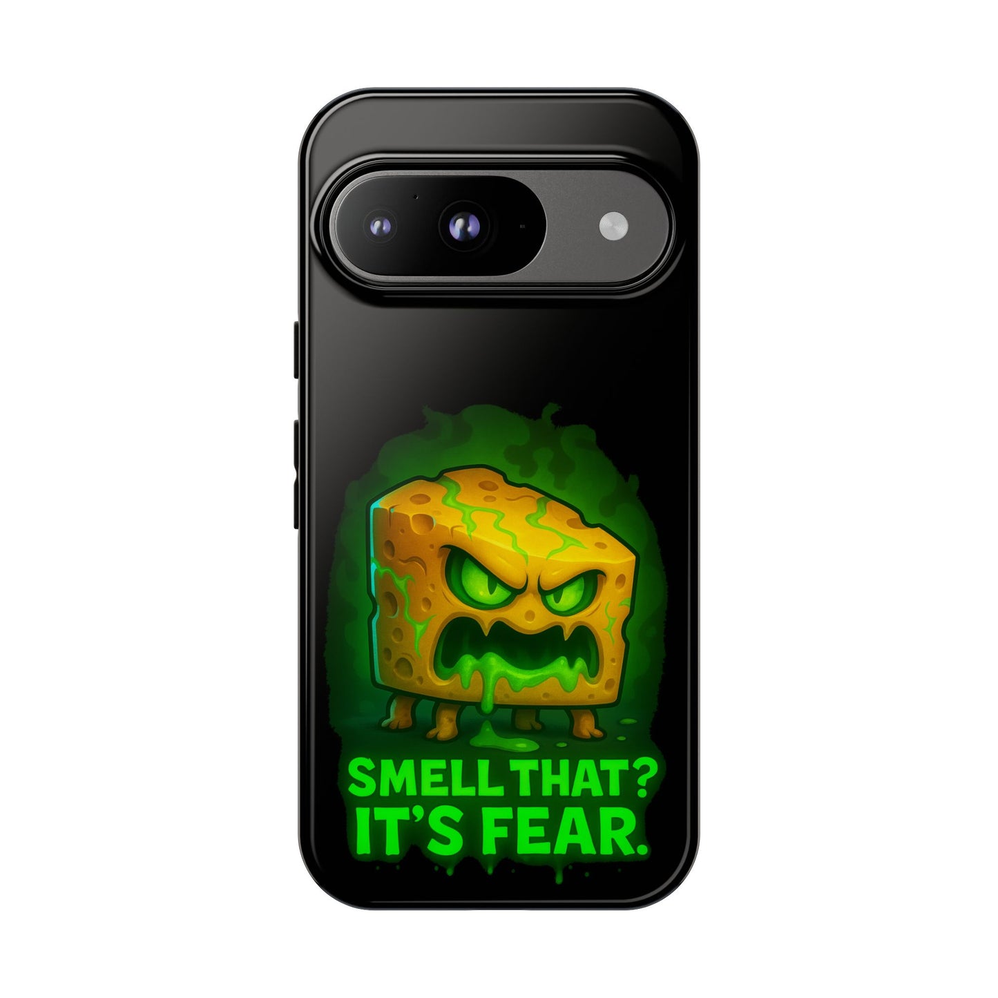 Phone Case — 'Smell That? It's Fear.' Spooky Cheese Monster Protective Case