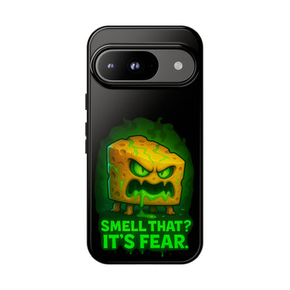 Phone Case — 'Smell That? It's Fear.' Spooky Cheese Monster Protective Case