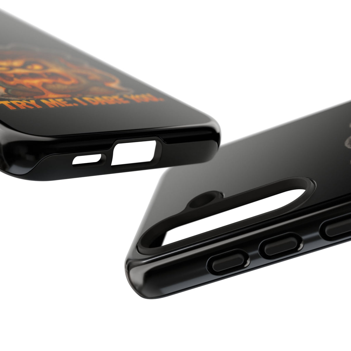 Phone Case — 'Try Me, I Dare You' Angry Lava Monster Graphic