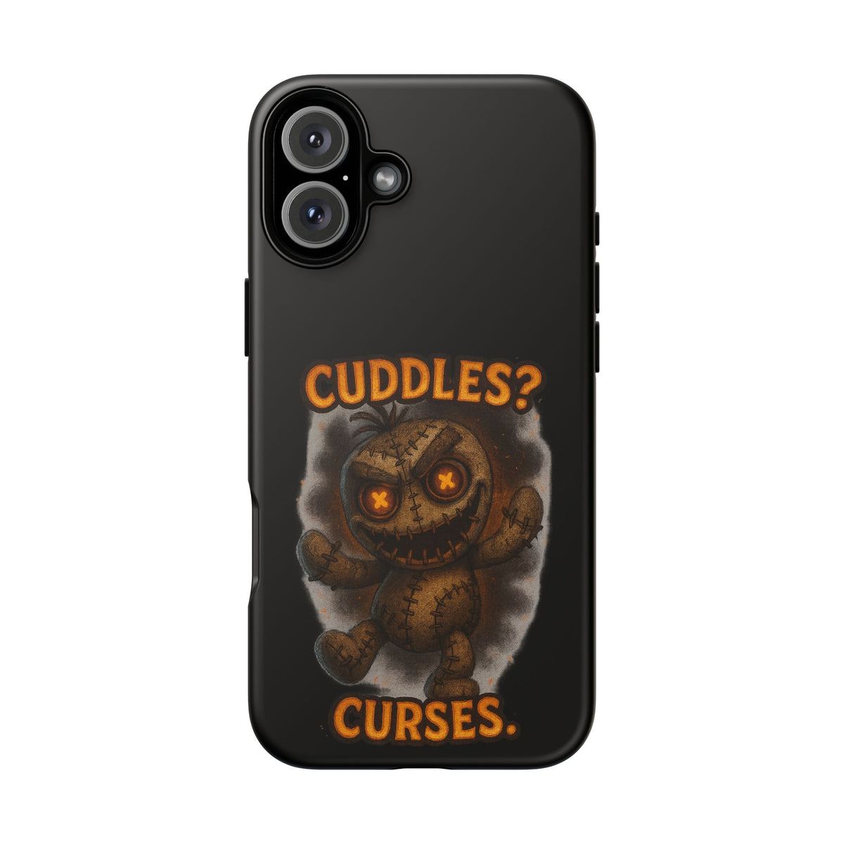 Phone Case — 'Cuddles? Curses.' Voodoo Doll Gothic Protective Case