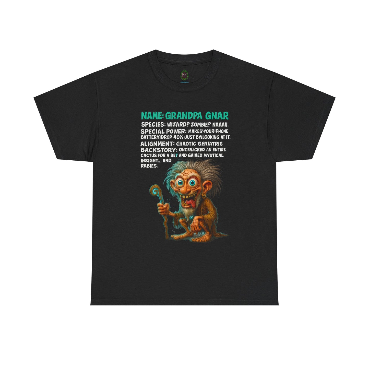 Grandpa Gnar – Chaotic Geriatric Wizard T-Shirt