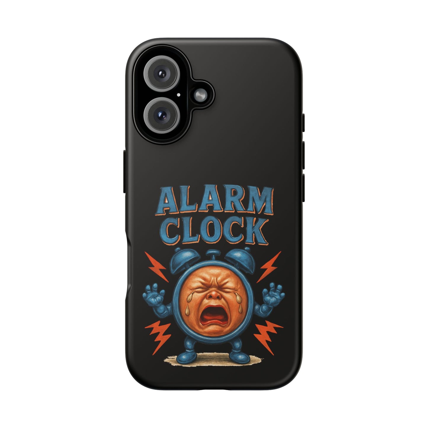 Phone Case — "Alarm Clock" Retro Screaming Clock Protective Cover