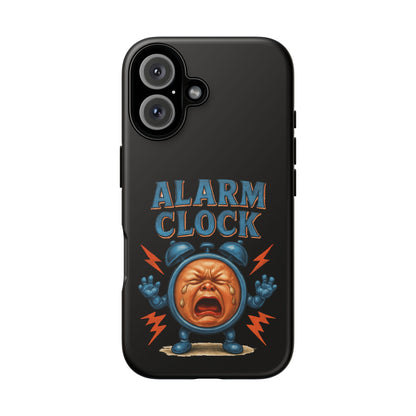 Phone Case — "Alarm Clock" Retro Screaming Clock Protective Cover