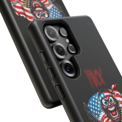 Phone Case — American Flag Skull Soldier Design (Tough Cases)