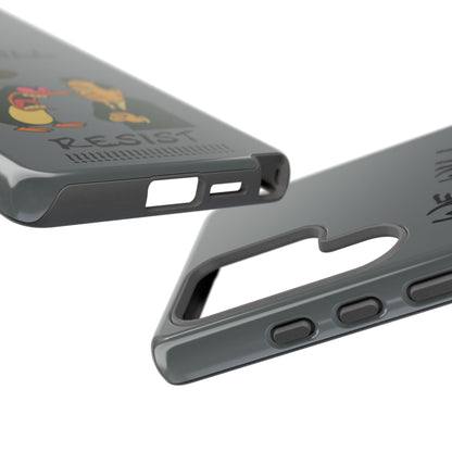 Phone Case - "We Will Resist" Cartoon Protest Design