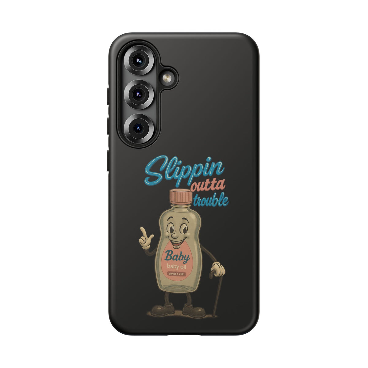 Phone Case — Retro 'Slippin Outta Trouble' Baby Bottle Design