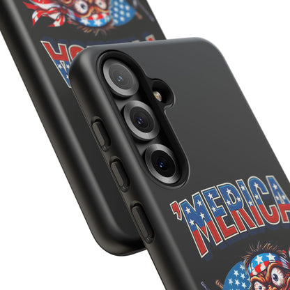 'MERICA Patriotic Phone Case — American Flag Madman Design