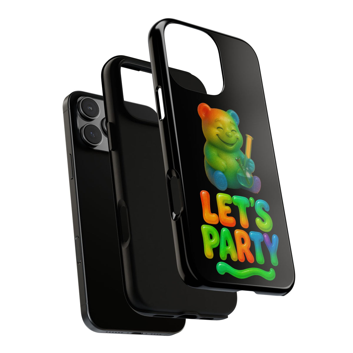 Let's Party Rainbow Bear Phone Case