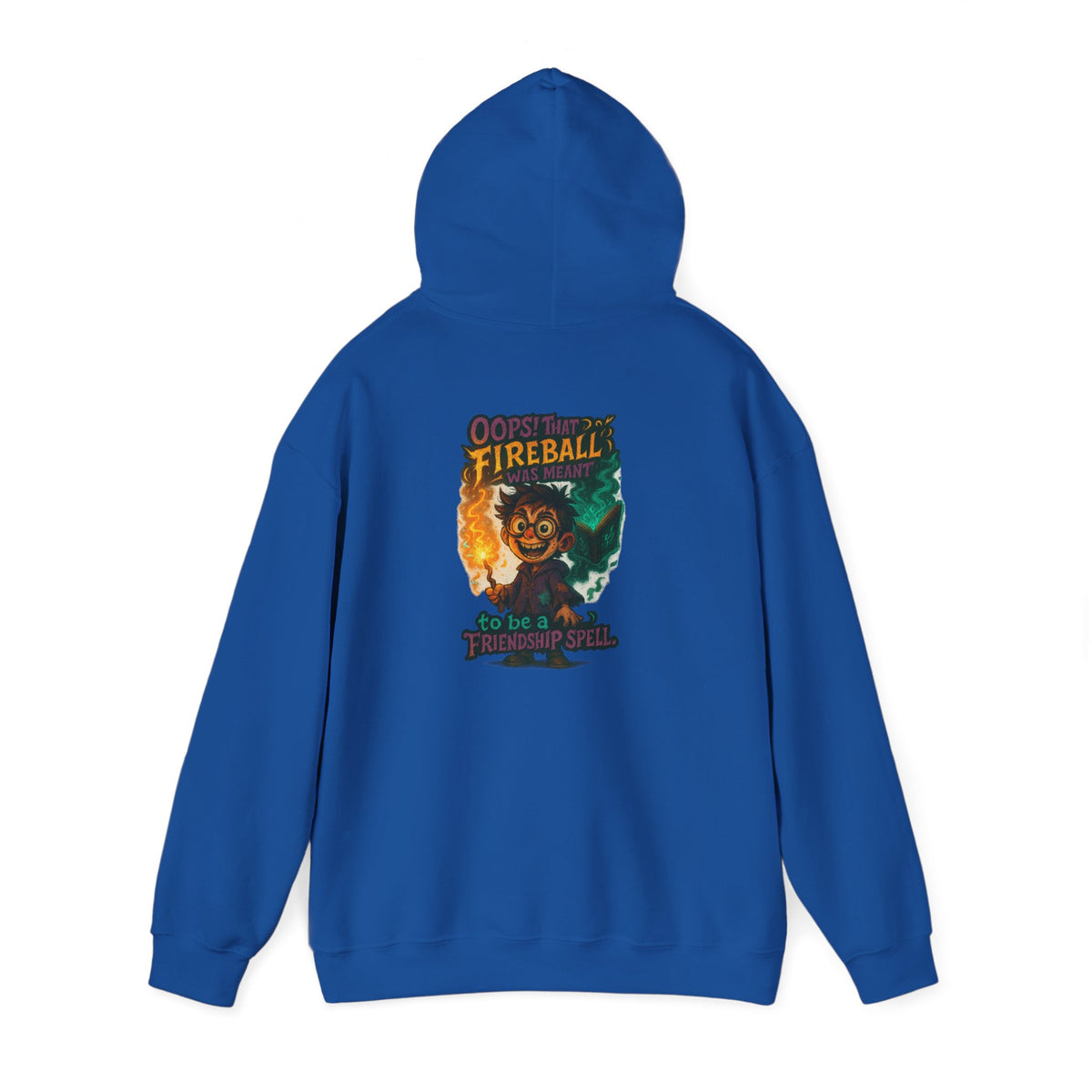 Fireball Demon Hoodie — Fiery Illustration Sweatshirt