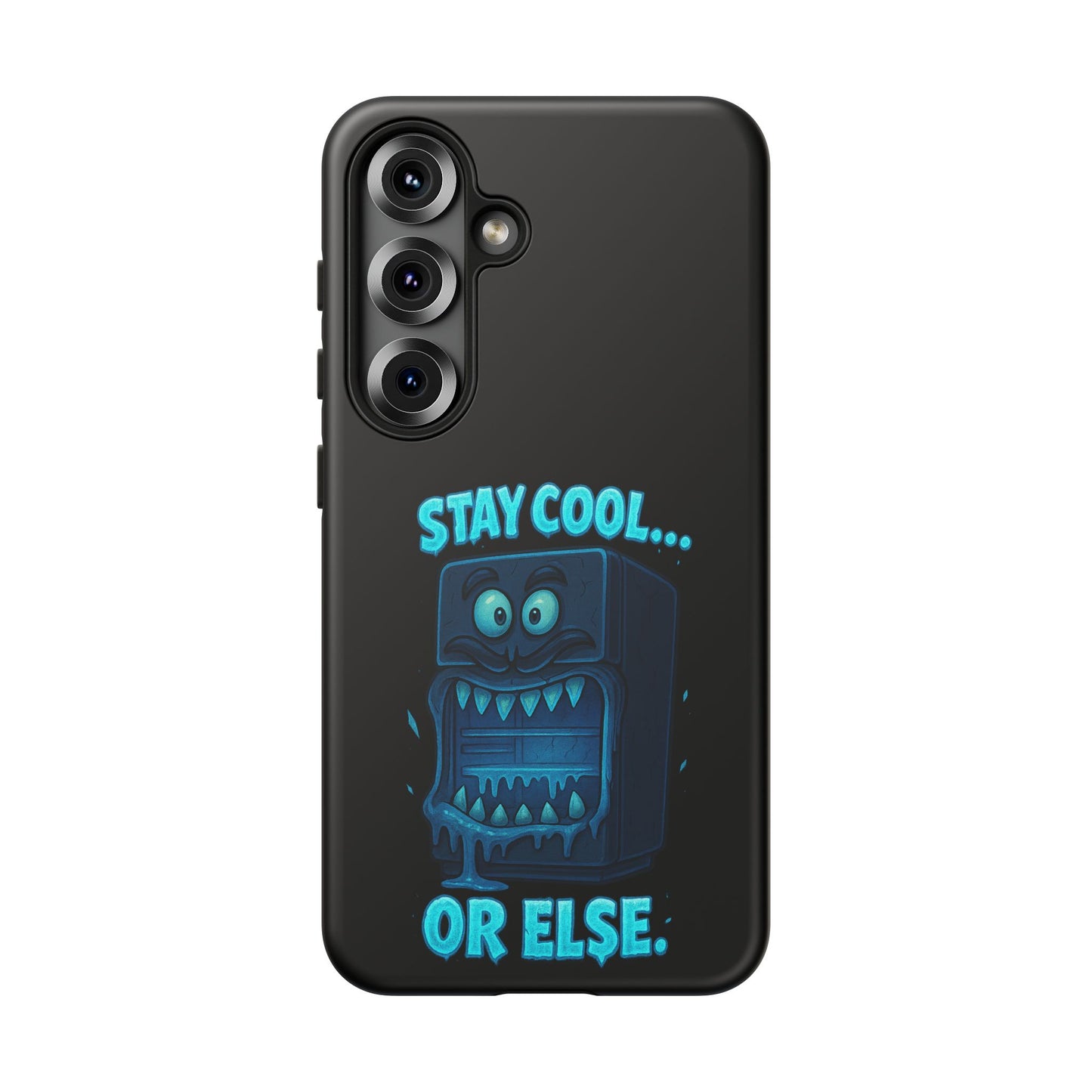 Stay Cool... Or Else. Phone Case — Neon Monster Protective iPhone Cover