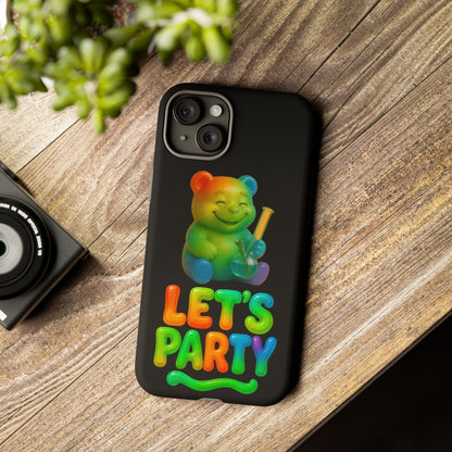 Let's Party Rainbow Bear Phone Case