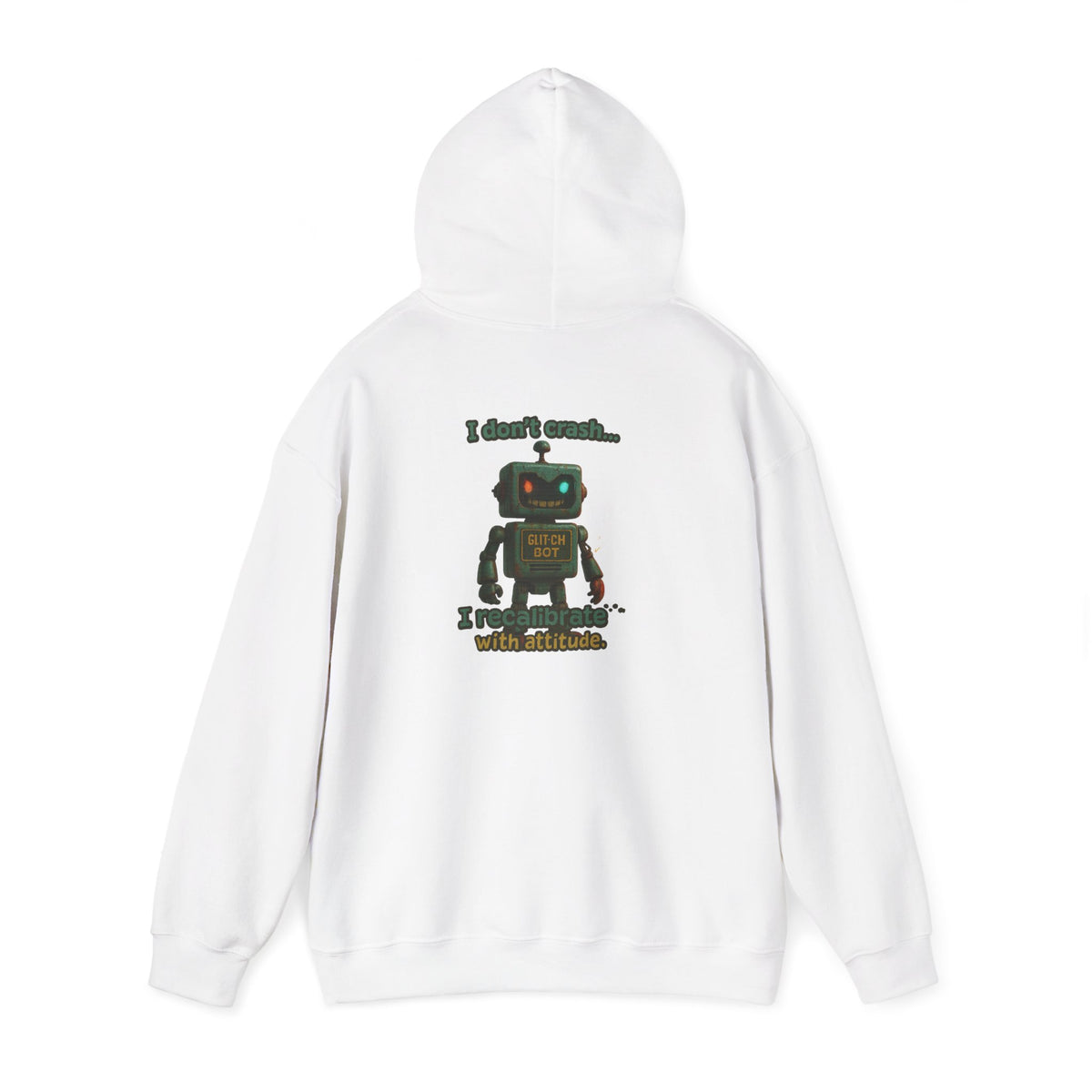 Retro Robot Hoodie — 'I Am Not A Toy' Vintage Toy Bot Sweatshirt