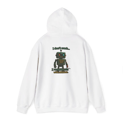 Retro Robot Hoodie — 'I Am Not A Toy' Vintage Toy Bot Sweatshirt