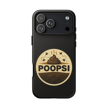 Phone Case — 'POOPSI' Funny Poop Logo Protective Cover