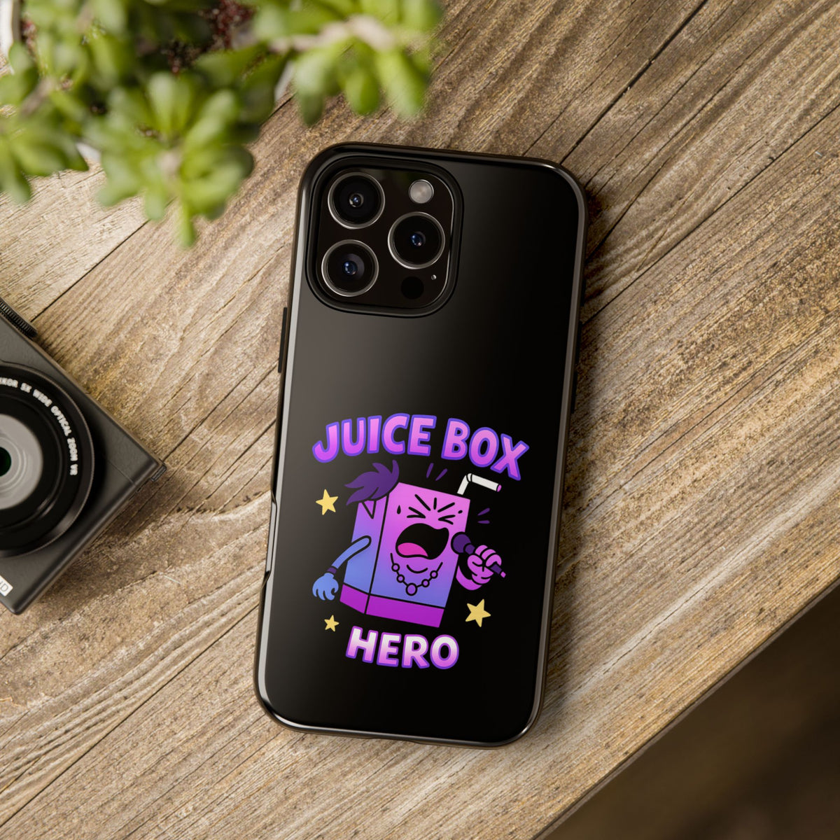 Phone Case — 'Juice Box Hero' Cute Cartoon Protective Cover