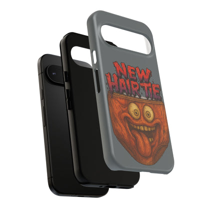 Phone Case — 'New Hairte' Funny Grinning Tongue-Out Monster Design