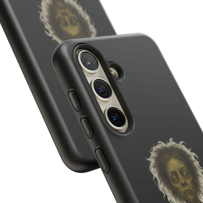 Phone Case — “Cursed to Rise Before Coffee Was Brewed” Goth Horror Design