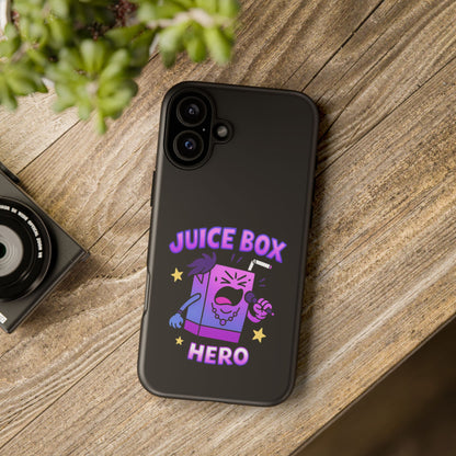 Phone Case — 'Juice Box Hero' Cute Cartoon Protective Cover